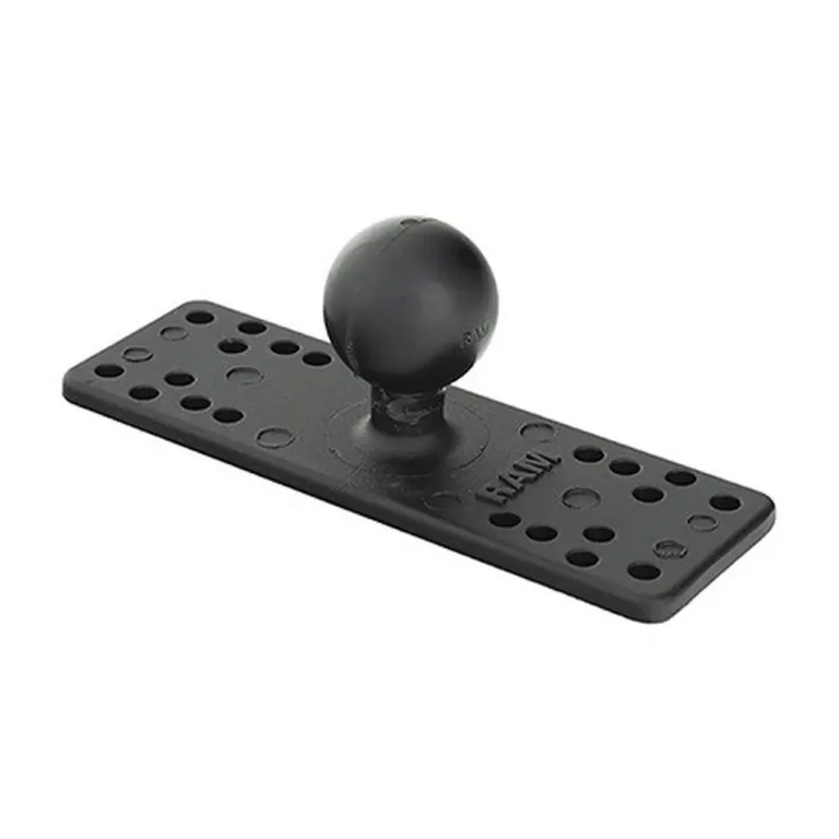 RAM Mounts RAM-111BU 158x51 mm alumiiniumist universaalne mereseadme kinnitusplaat 3,8 cm kuuliga, must