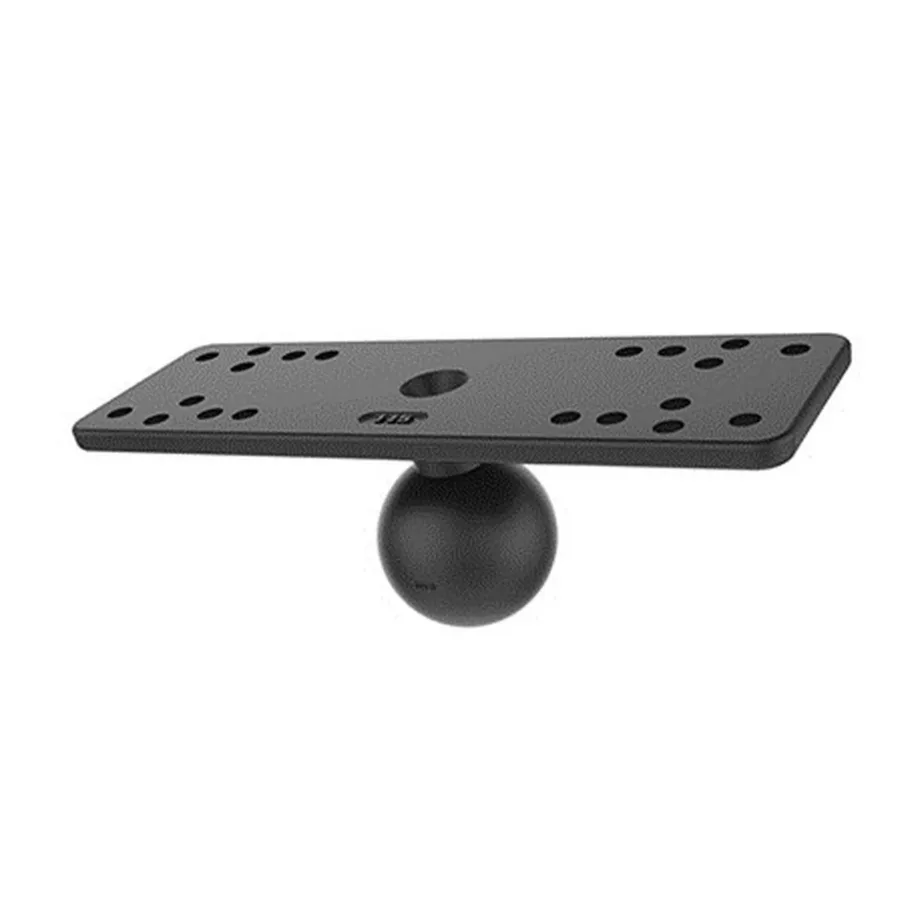 RAM Mounts RAM-111BU 158×51 mm alumiiniumist universaalne mereseadme kinnitusplaat 3,8 cm kuuliga, must