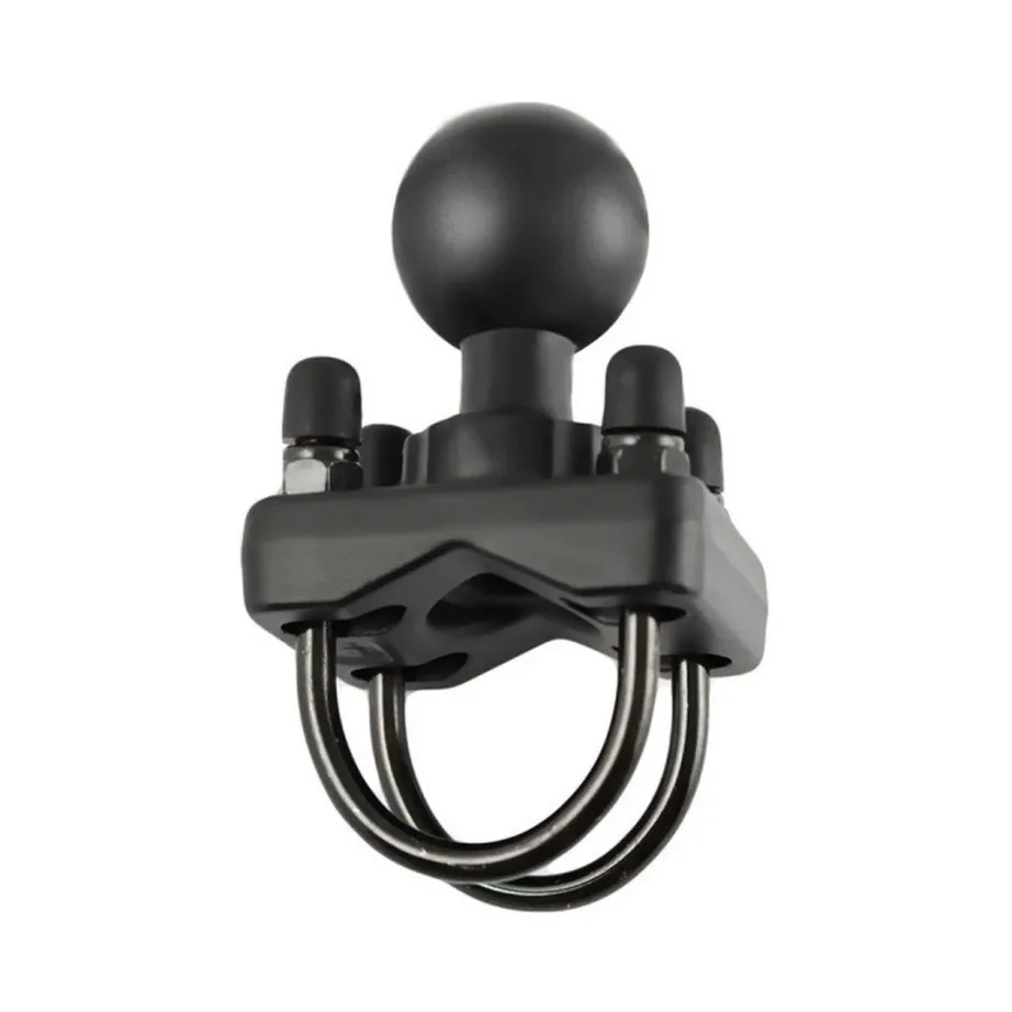 RAM MOUNTS RAM-235-1U topelt U-poldiga alumiiniumist valge torukinnitus, 1 tk, 245 g