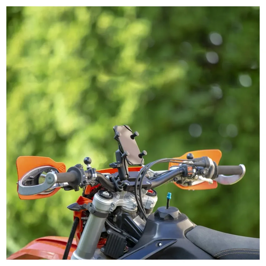 RAM Mounts RAM-B-149Z-UN7U universaalne X-Grip jalgratta/mootorratta telefonikinnitus, alumiinium/plastik, must, 0,5–1,25″ lenksule, ühilduvus iPhone/Samsung/Sony ja teistega – 5