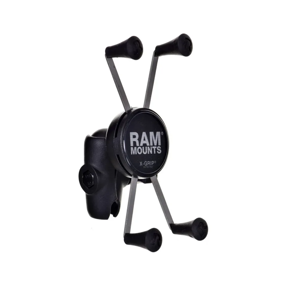 RAM Mounts RAM-B-176-A-UN10U X-Grip reguleeritav alumiiniumist nutitelefonihoidik mootorratta kahvlivarrele, must – 3