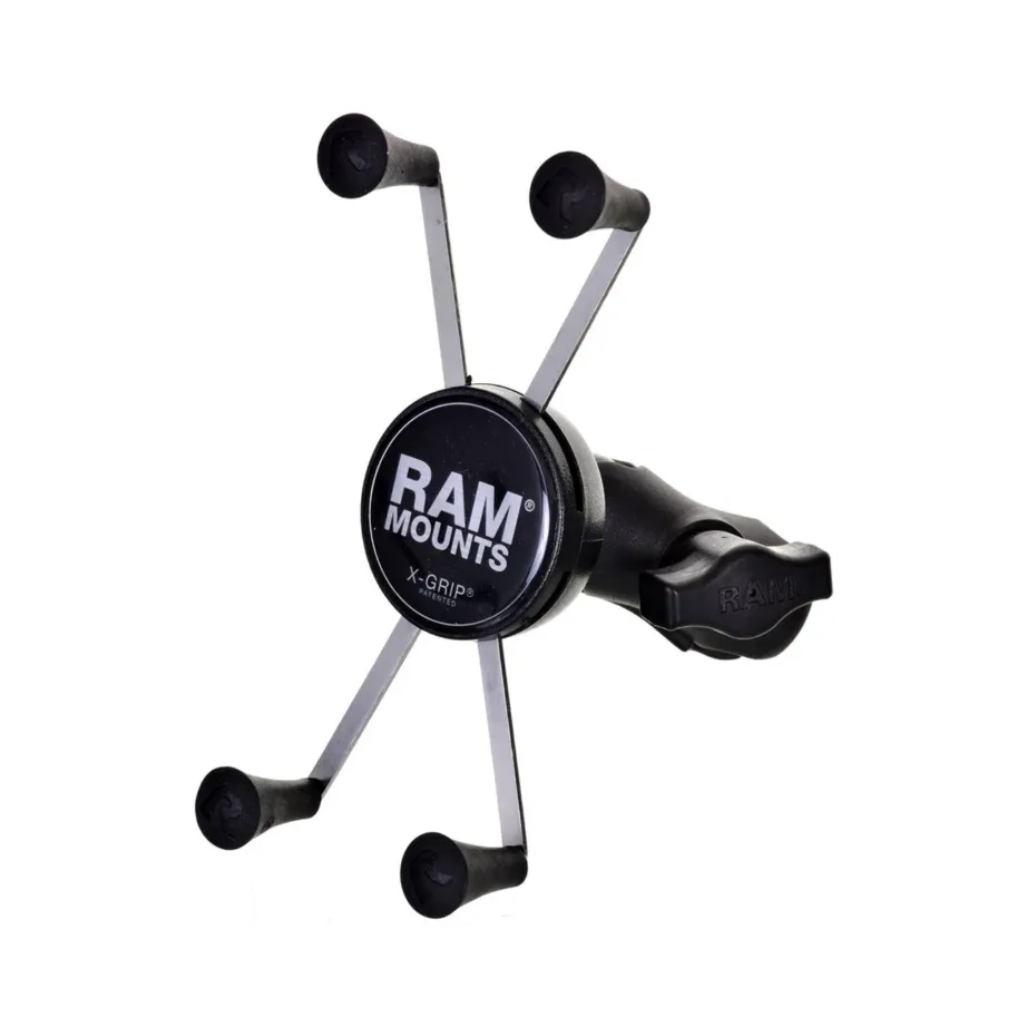 RAM Mounts RAM-B-176-A-UN10U X-Grip reguleeritav alumiiniumist nutitelefonihoidik mootorratta kahvlivarrele, must