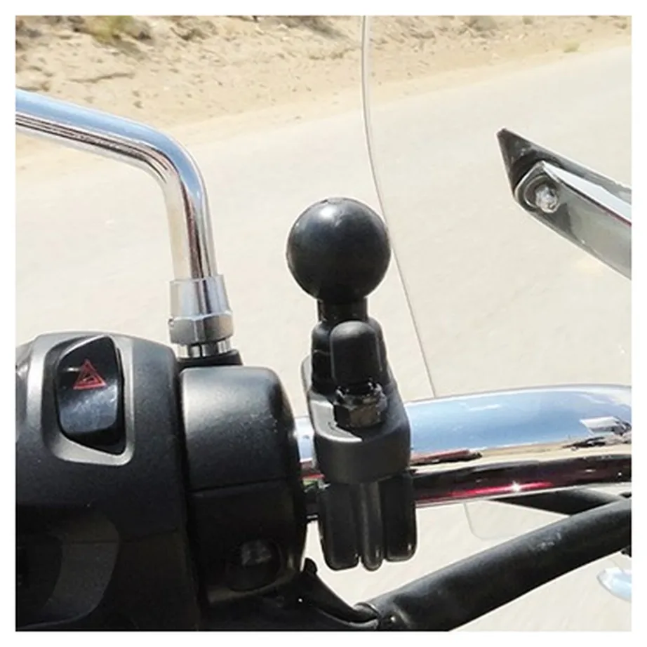 RAM Mounts RAM-B-231ZU 2,54 cm kuulikuga must alumiiniumist lenksukinnitus 0,5–1,25” torudele, 130 g – 3