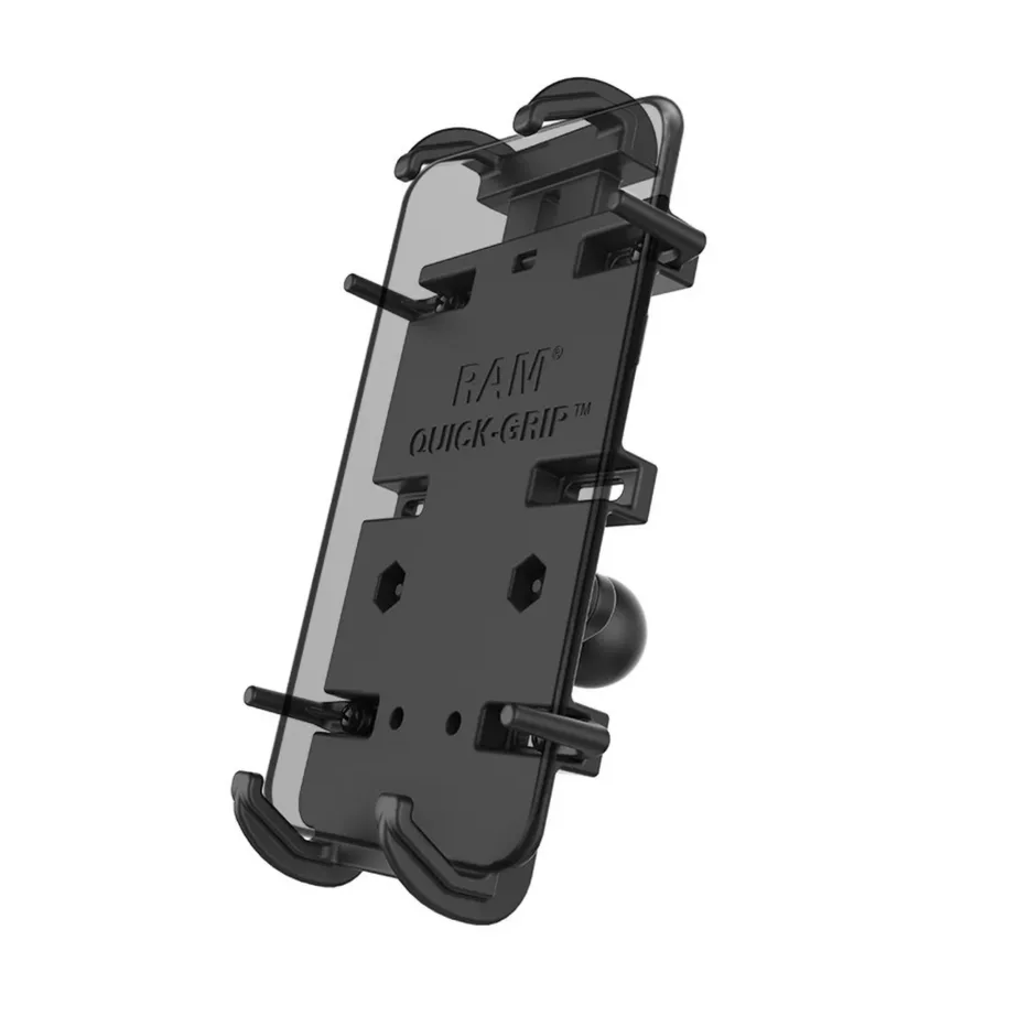 RAM Mounts RAM-HOL-PD4-238AU 184x92x18 mm alumiiniumist must statsionaarne telefonihoidik autole, kruvikinnitusega