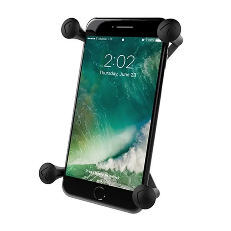 RAM Mounts RAM-HOL-UN10BU 4,45–11,4 cm roostevabast terasest must passiivne telefonihoidik autole (sobib iPhone, Samsung, Garmin jt)