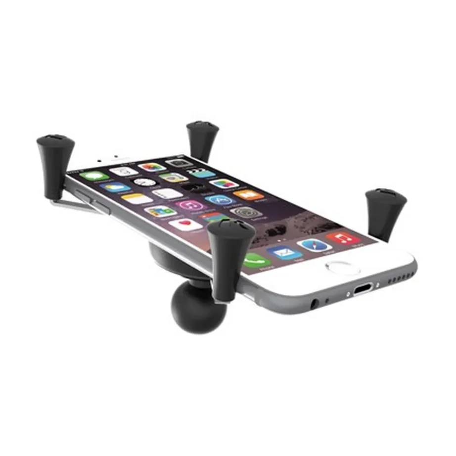 RAM Mounts RAM-HOL-UN10BU 4,45–11,4 cm roostevabast terasest must passiivne telefonihoidik autole (sobib iPhone, Samsung, Garmin jt) – 5