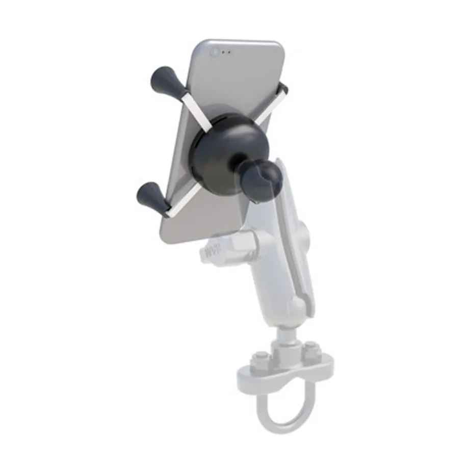 RAM Mounts RAM-HOL-UN7BU reguleeritava laiusega must roostevabast terasest passiivne telefonihoidik autole, sobib 4,76–8,26 cm laiustele nutitelefonidele – 3