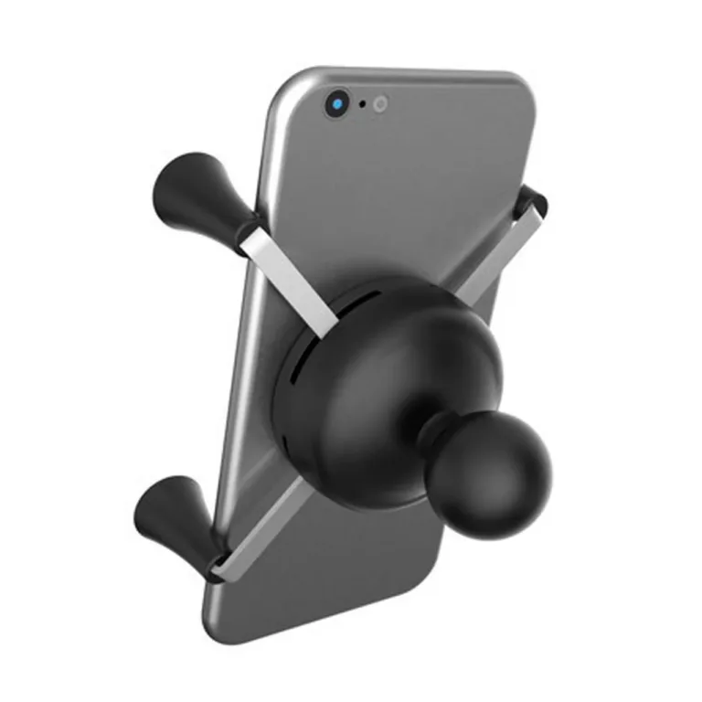 RAM Mounts RAM-HOL-UN7BU reguleeritava laiusega must roostevabast terasest passiivne telefonihoidik autole, sobib 4,76–8,26 cm laiustele nutitelefonidele