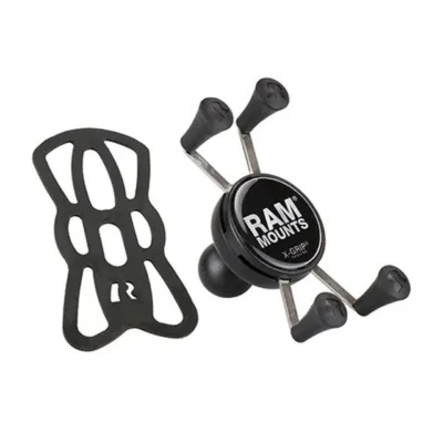 RAM Mounts RAM-HOL-UN7BU reguleeritava laiusega must roostevabast terasest passiivne telefonihoidik autole, sobib 4,76–8,26 cm laiustele nutitelefonidele