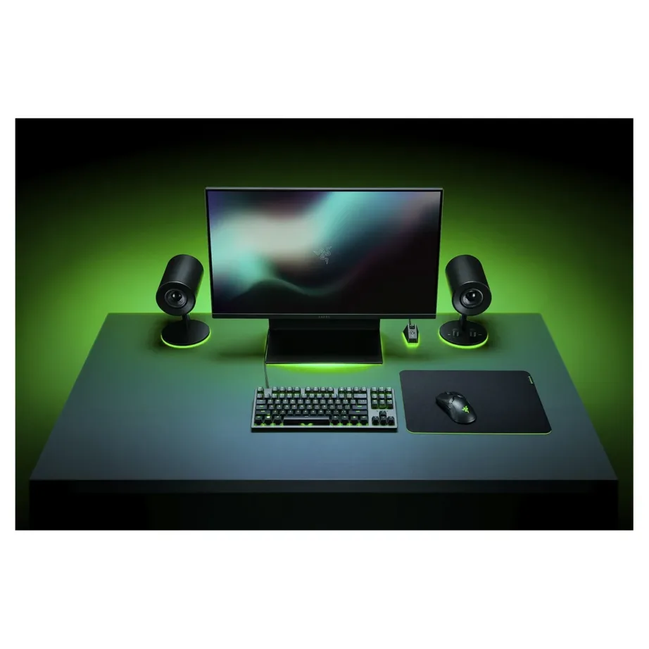Razer Gigantus V2 3XL 1200x550x4 mm must-roheline gaming-hiirematt, libisemisvastase kummist põhjaga – 6
