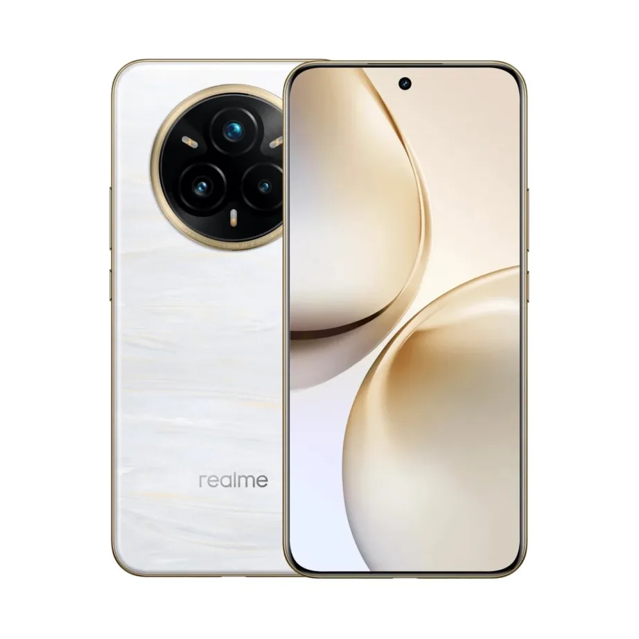 realme 14 Pro+ 5G 12GB/512GB Pearl White 6,83″ OLED nutitelefon Android 15, Snapdragon 7s Gen 3, kolmikkaamera, 6000 mAh, Dual SIM