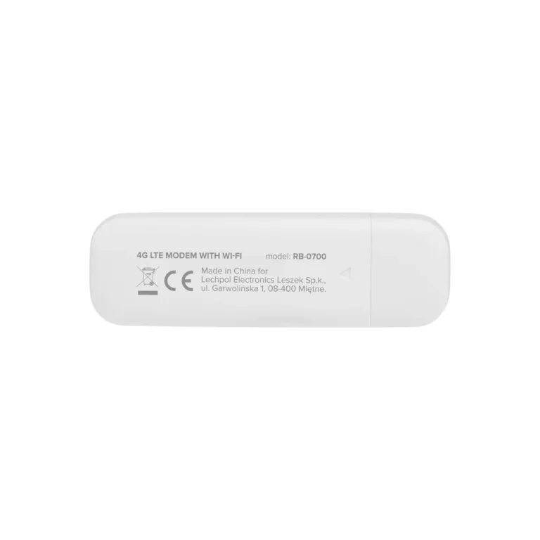 Rebel RB-0700 valge 4G LTE USB modem 90x28,4x13 mm, Maci ja Windowsi tugi