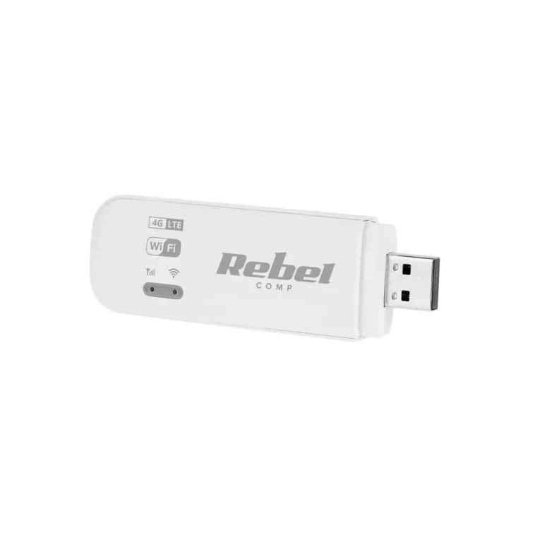 Rebel RB-0700 valge 4G LTE USB modem 90x28,4x13 mm, Maci ja Windowsi tugi
