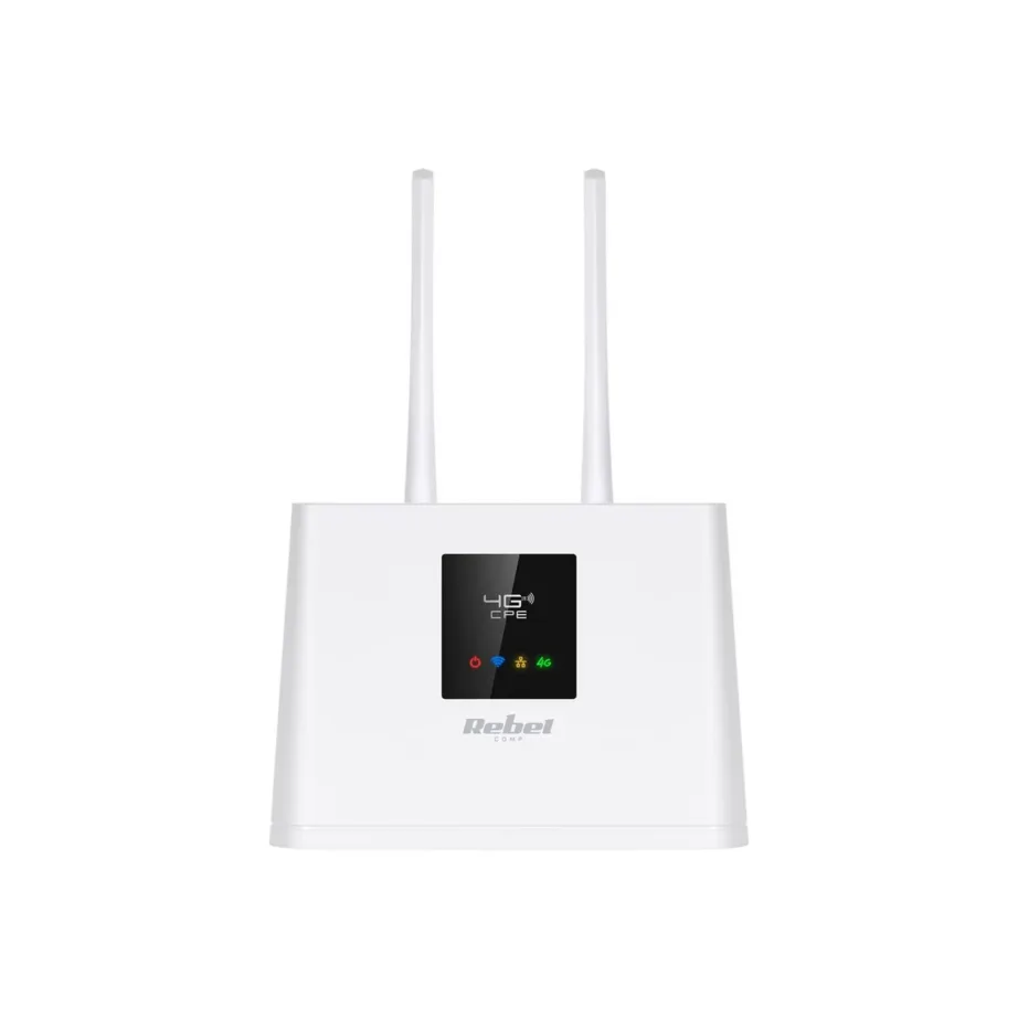 Rebel RB-0702 4G LTE SIM-kaardiga ruuter 2.4 GHz WiFi 150 Mbit/s valge, välisantenni ja Ethernet LAN-iga lauaruuter – 7