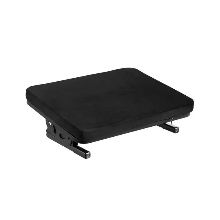 Reguleeritav metallist jalatugi Maclean MC-460 eemaldatava pehmendusega, must, 40x30x12 cm, libisemisvastane põhi, kandevõime 20 kg