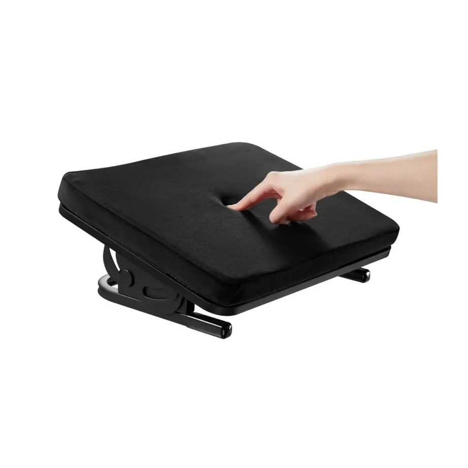 Reguleeritav metallist jalatugi Maclean MC-460 eemaldatava pehmendusega, must, 40x30x12 cm, libisemisvastane põhi, kandevõime 20 kg – 4