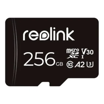 Reolink 256GB microSDXC UHS-I U3 mälukaart, Class 10, must, 100 MB/s
