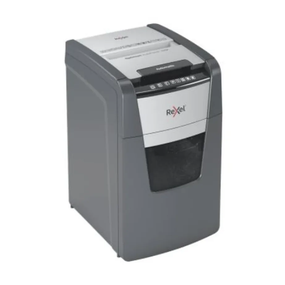 Rexel AutoFeed+ 150XEU 44L automaatne paberihävitaja, P-4, 150 lehte, konfettlõige 4×28 mm, alumiinium