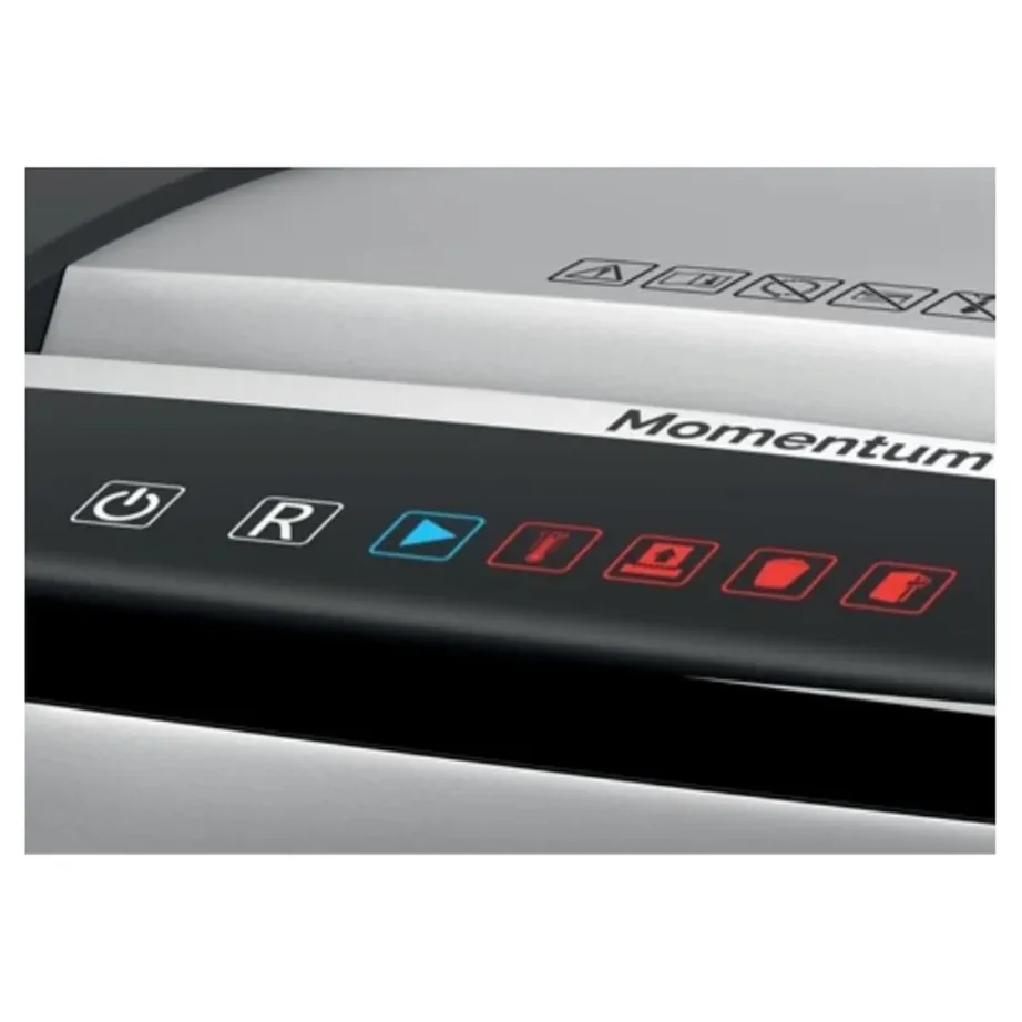 Rexel Momentum M515 230 mm mikro-lõikega must paberihävitaja, P-5 turbetase, 15 lehte korraga, 30L konteiner, mudel 2104577EU – 5