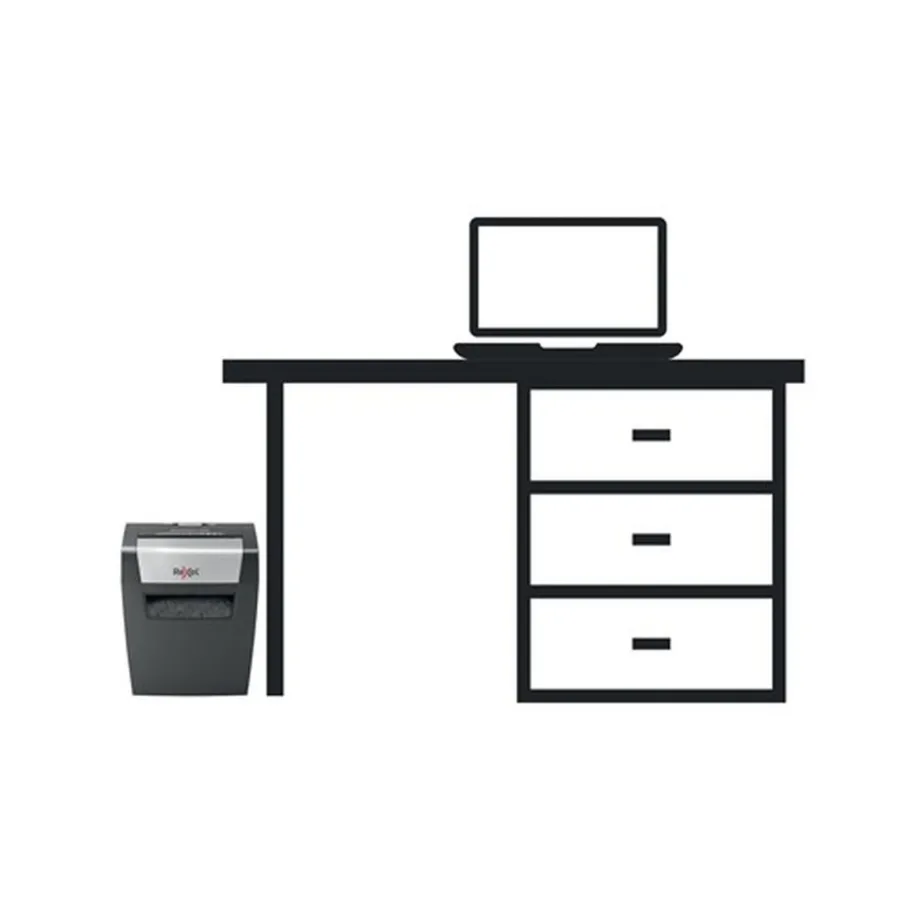 Rexel Momentum X308 8-leheline P-3 must paberipurustaja 15L konteineriga – 7