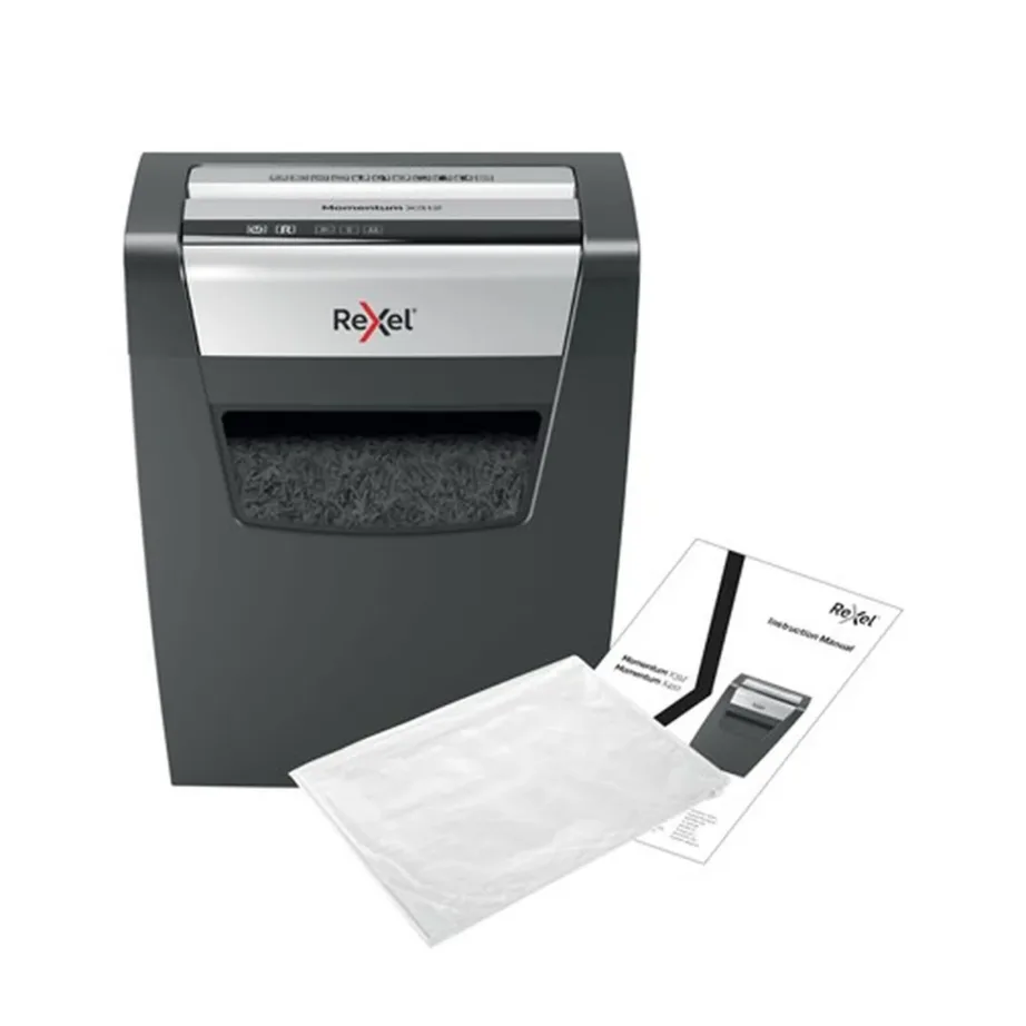 Rexel Momentum X312 12-leheline 23L must/hall ristlõikega paberihävitaja P-3 tasemega, ummistusvastane, 2104572EU – 6