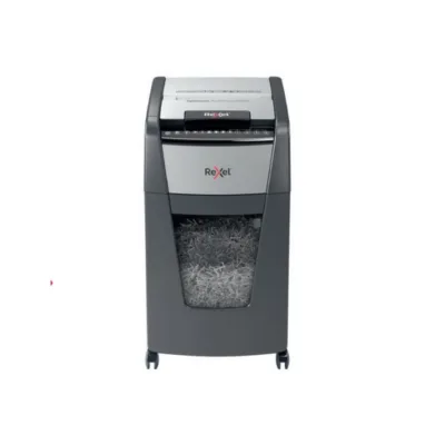Rexel Optimum Auto+ 300X 60L mikro-lõikega paberipurustaja, A4, 300 lehte, P-4, must/hall, mudel 2020300XEU