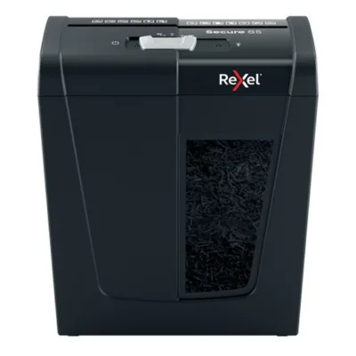 Rexel Secure S5 (2020121EU) 6 mm ribalõikusega paberihunt, 5-leheline, 10L, must, P-2 turvatase, A4, 70 dB