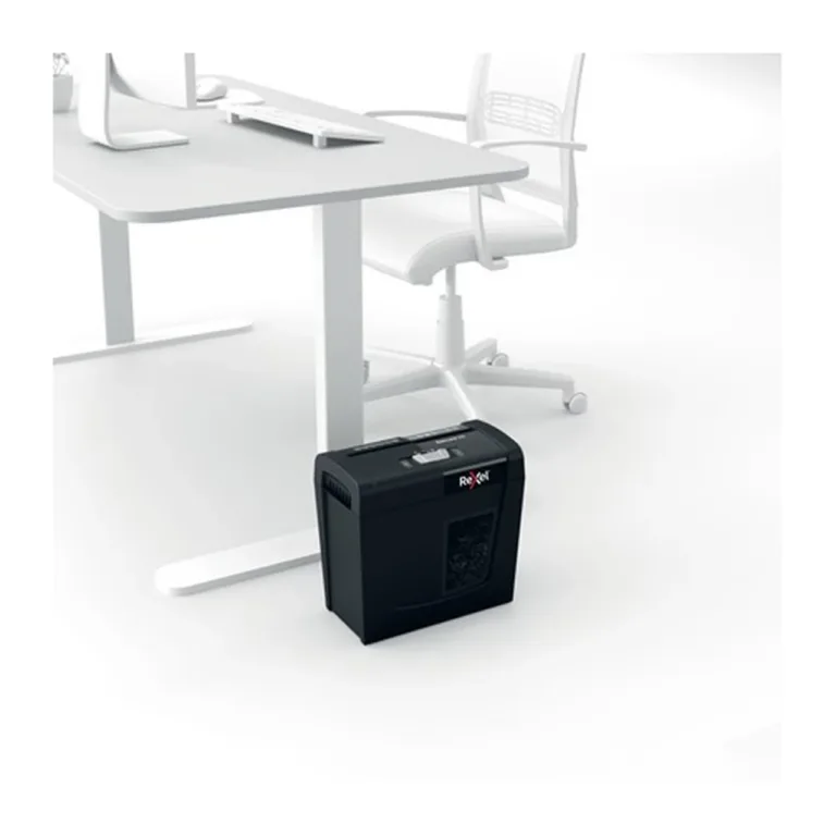 Rexel Secure X6 6-lehelise ristlõikega must paberihunt, 4x40 mm, P-4 turbetase, 10L konteiner, 2020122EU