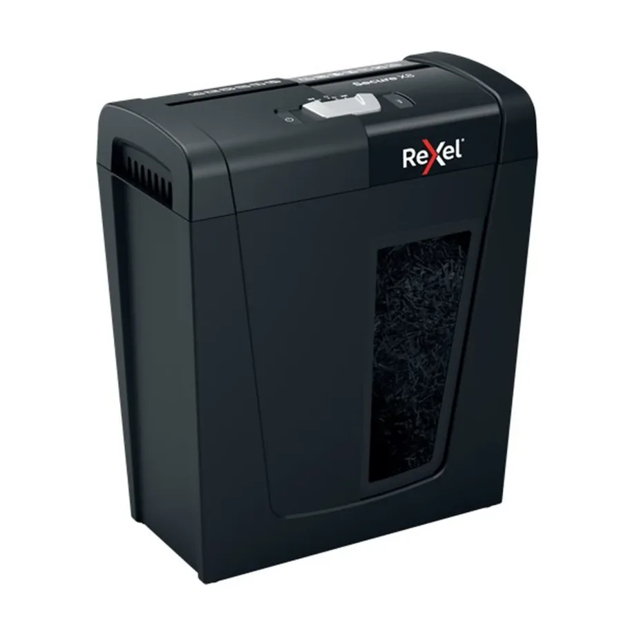 Rexel Secure X8 8-lehelise võimega P-4 ristlõikeline paberihävitaja, 14L konteiner, must, 2020123EU – 5