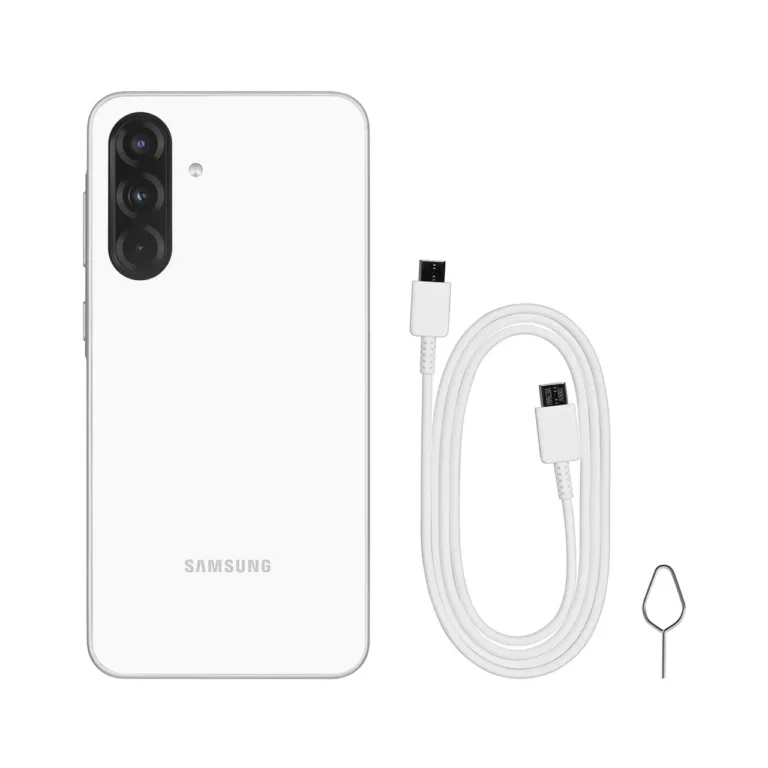 Samsung Galaxy A36 SM-A366BZABEUE 6.7-tolline 6 GB/128 GB valge 5G Dual SIM IP67 nutitelefon, Android 15