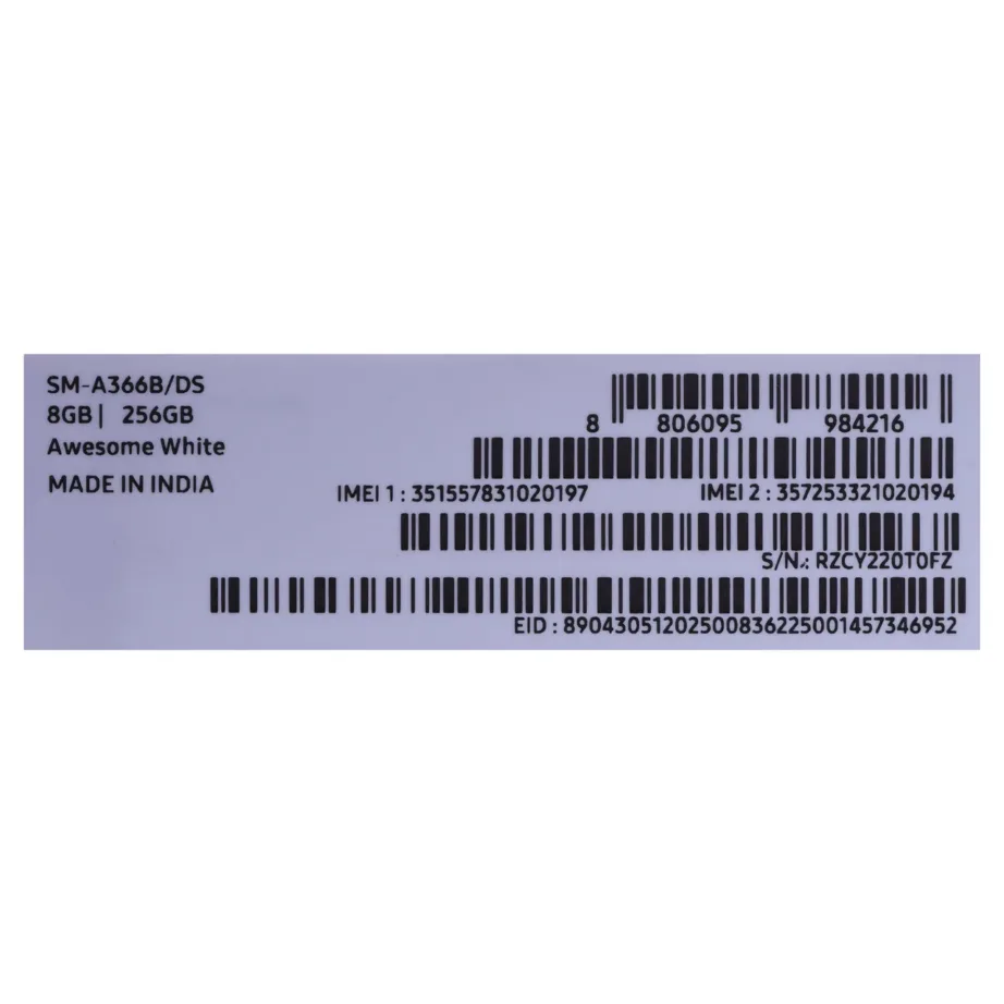 Samsung Galaxy A36 SM-A366BZAGEUE 6.7″ 5G 8GB/256GB valge nutitelefon IP67 Snapdragon, Dual SIM, Android 15, 5000 mAh – 13