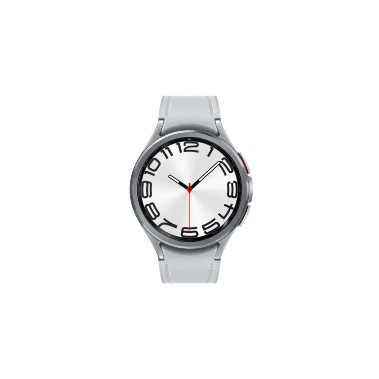 Samsung Galaxy Watch6 Classic SM-R960NZSAEUE 47 mm hõbedane roostevabast terasest nutikell, safiirklaas, 40 h aku, 5 ATM, IP68, pulsi- ja vererõhumõõtur, Wear OS
