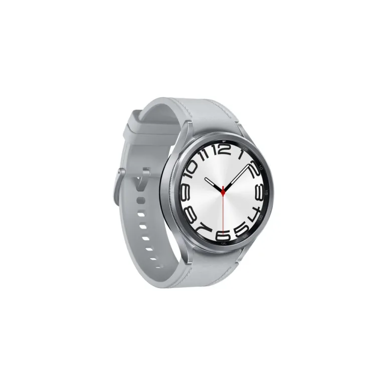 Samsung Galaxy Watch6 Classic SM-R960NZSAEUE 47 mm hõbedane roostevabast terasest nutikell, safiirklaas, 40 h aku, 5 ATM, IP68, pulsi- ja vererõhumõõtur, Wear OS