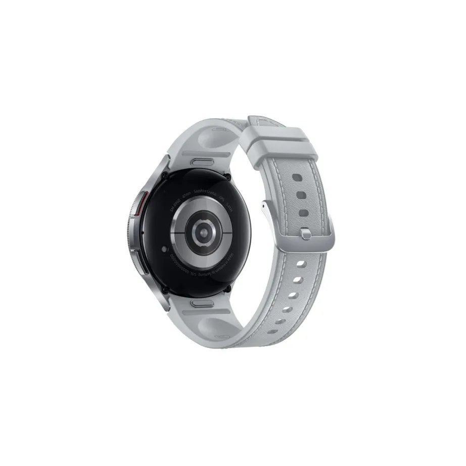 Samsung Galaxy Watch6 Classic SM-R960NZSAEUE 47 mm hõbedane roostevabast terasest nutikell, safiirklaas, 40 h aku, 5 ATM, IP68, pulsi- ja vererõhumõõtur, Wear OS – 4