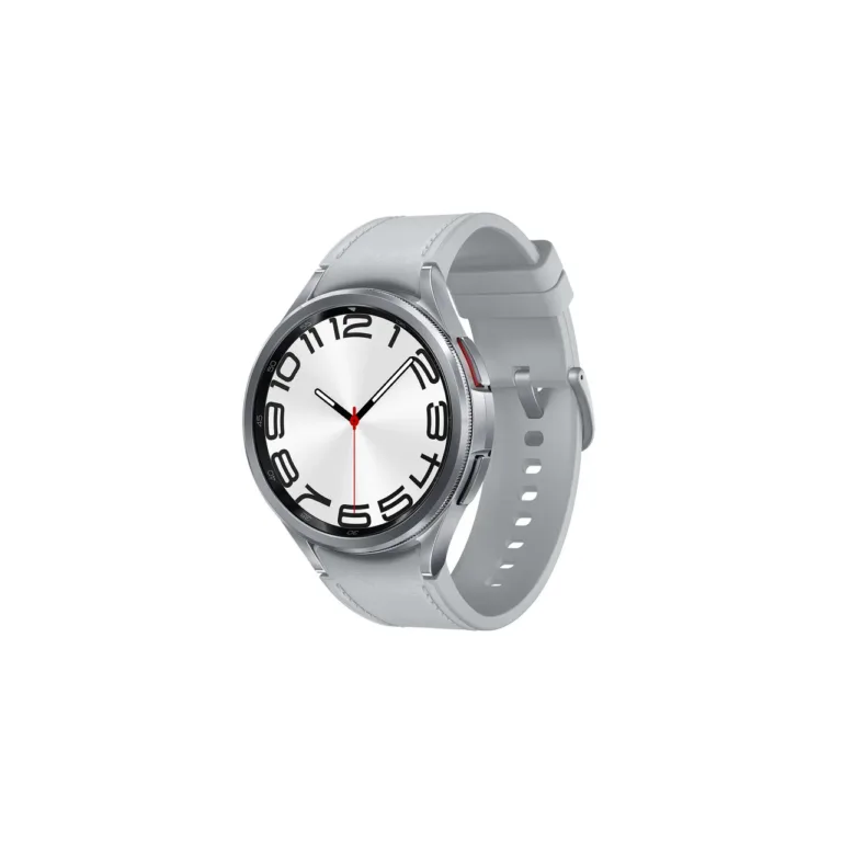 Samsung Galaxy Watch6 Classic SM-R960NZSAEUE 47 mm hõbedane roostevabast terasest nutikell, safiirklaas, 40 h aku, 5 ATM, IP68, pulsi- ja vererõhumõõtur, Wear OS