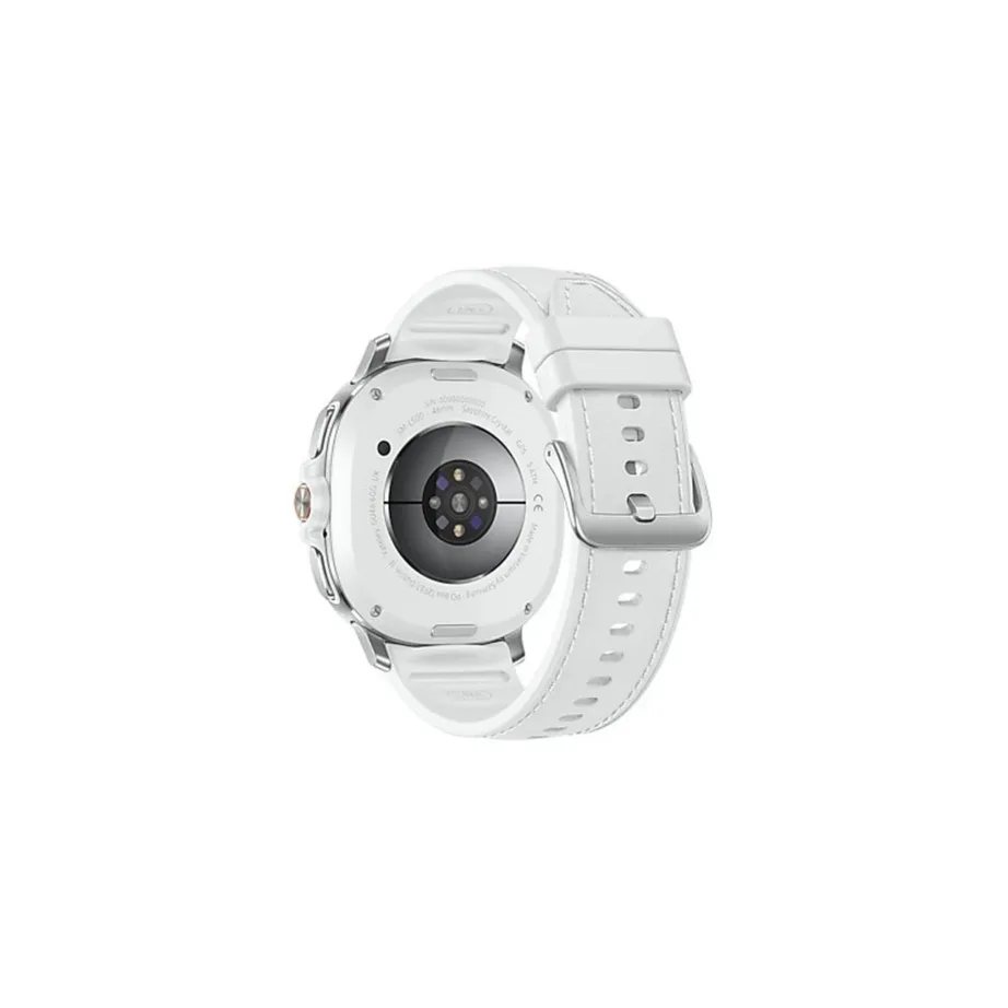 Samsung Galaxy Watch8 Classic SM-L500NZWAEUE 46 mm hõbedane alumiiniumist AMOLED nutikell, Super AMOLED 1,3″ ekraan, pulsi- ja aktiivsusmonitor, 5 ATM/IP68 veekindlus, 64 GB, GPS, Wi-Fi, valge rihmaga – 4