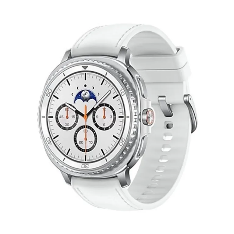 Samsung Galaxy Watch8 Classic SM-L500NZWAEUE 46 mm hõbedane alumiiniumist AMOLED nutikell, Super AMOLED 1,3