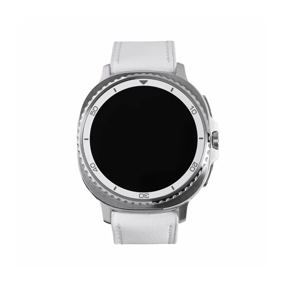 Samsung Galaxy Watch8 Classic SM-L505FZWAEUE 46 mm hõbedane nutikell, 1,3” AMOLED, 4G, GPS, alumiiniumkorpus, safiirklaas, 64 GB, valge rihm – 2