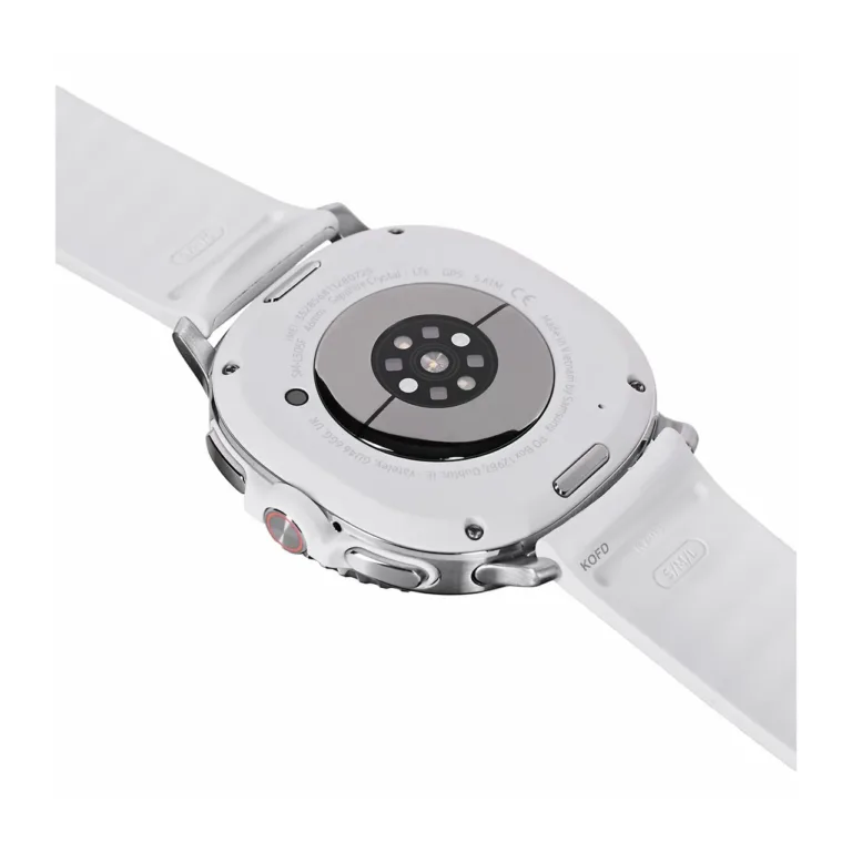 Samsung Galaxy Watch8 Classic SM-L505FZWAEUE 46 mm hõbedane nutikell, 1,3'' AMOLED, 4G, GPS, alumiiniumkorpus, safiirklaas, 64 GB, valge rihm