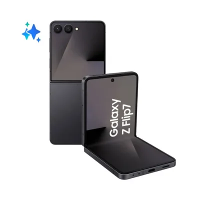 Samsung Galaxy Z Flip7 SM-F766BZKHEUE 6.8" 5G 12GB/512GB must volditav nutitelefon, Dynamic AMOLED ekraan, 4300mAh aku