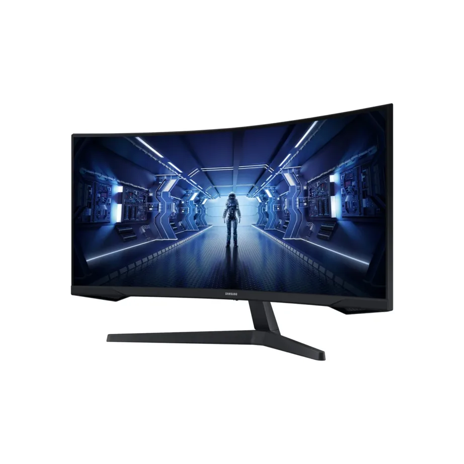 Samsung LC34G55TWWPXEN 34″ 3440×1440 165 Hz kumer LED VA mängurimonitor, FreeSync Premium, HDR10, must – 4