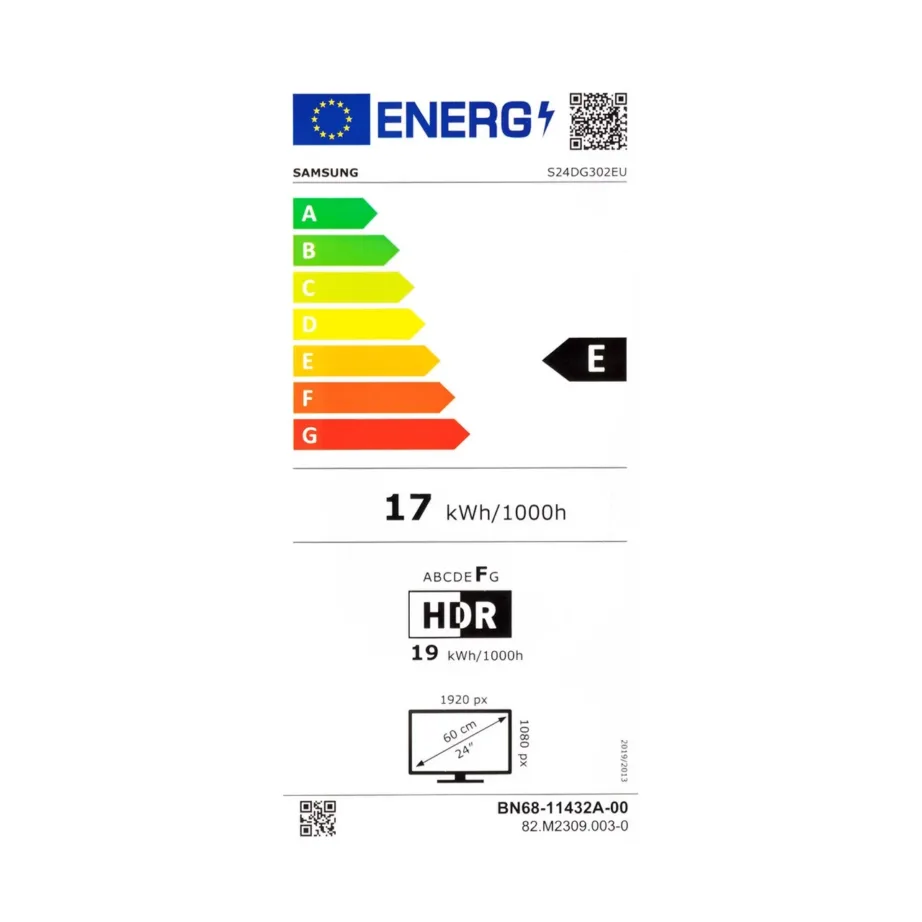 Samsung LS24DG302EUXEN 24″ (61 cm) 180 Hz VA Full HD LCD must raamita mängurimonitor FreeSynci ja HDR10, kõrgusreguleeritav – 3