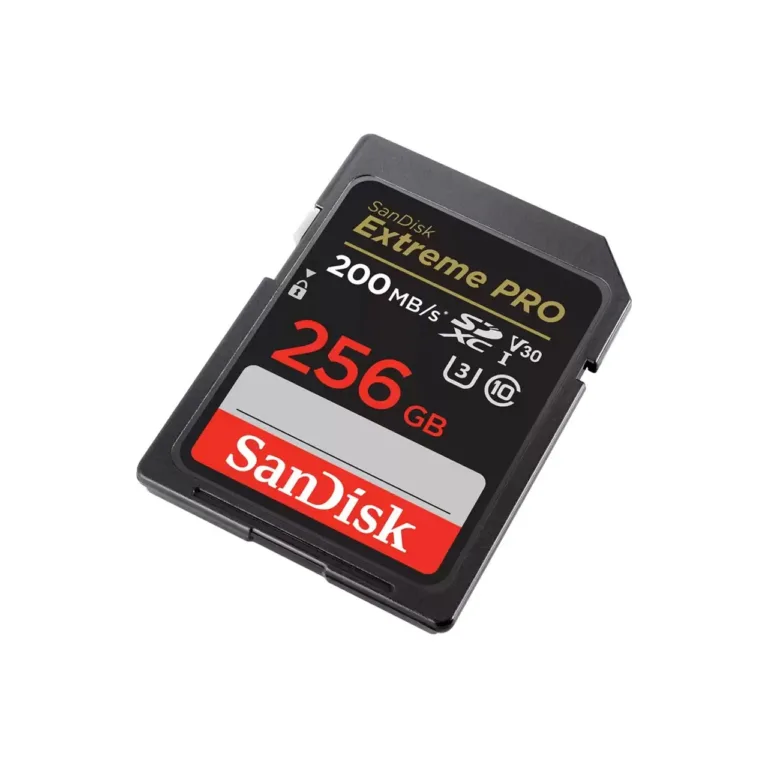 SanDisk Extreme PRO SDSDXXD-256G-GN4IN 256GB 200MB/s UHS-I U3 V30 must SDXC mälukaart, röntgeni-, vee- ja põrutuskindel