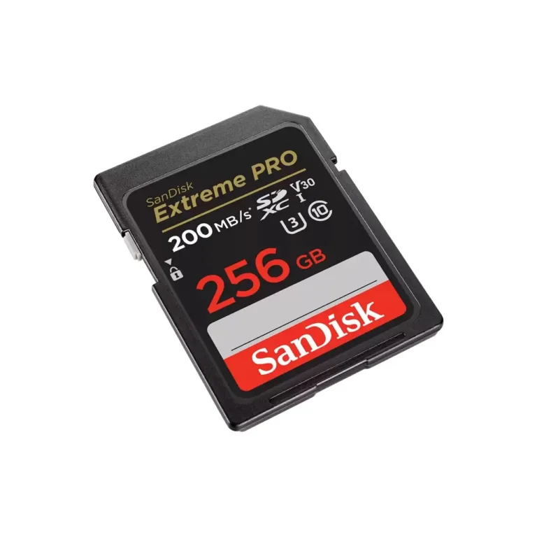 SanDisk Extreme PRO SDSDXXD-256G-GN4IN 256GB 200MB/s UHS-I U3 V30 must SDXC mälukaart, röntgeni-, vee- ja põrutuskindel