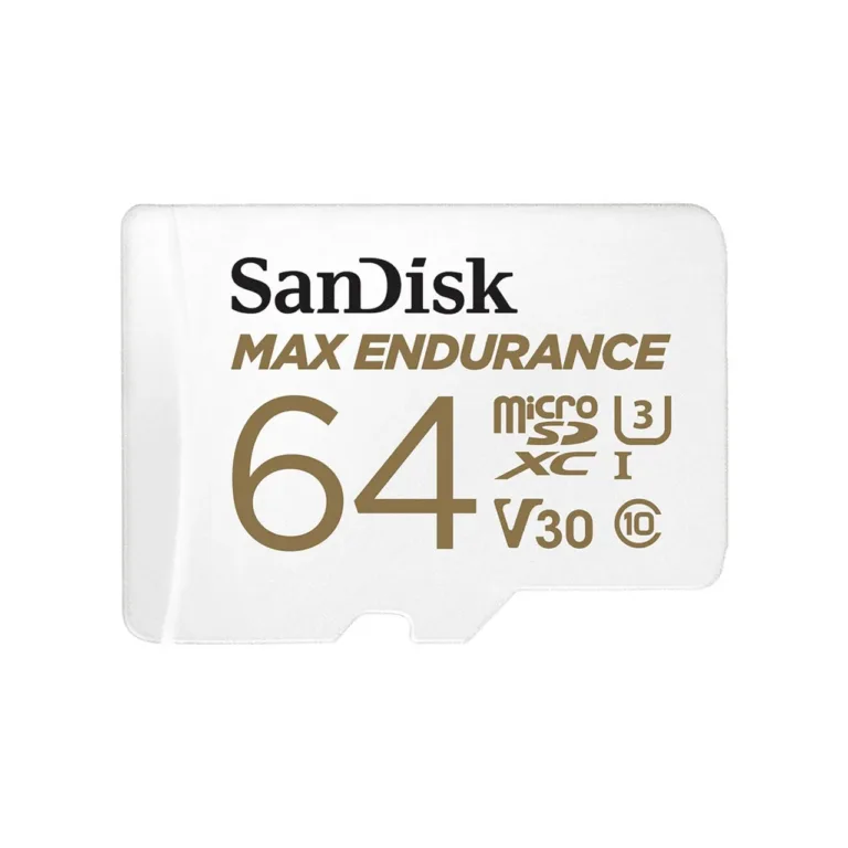 SanDisk Max Endurance SDSQQVR-064G-GN6IA 64 GB UHS-I U3 V30 Class 10 microSDXC mälukaart 100 MB/s, veekindel, valge