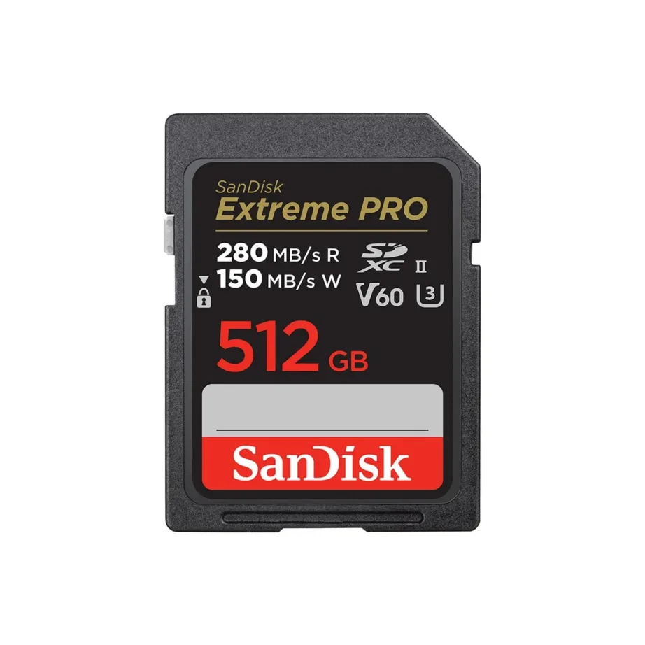 SanDisk SDSDXEP-512G-GN4IN 512 GB UHS-II SDXC mälukaart Extreme PRO must