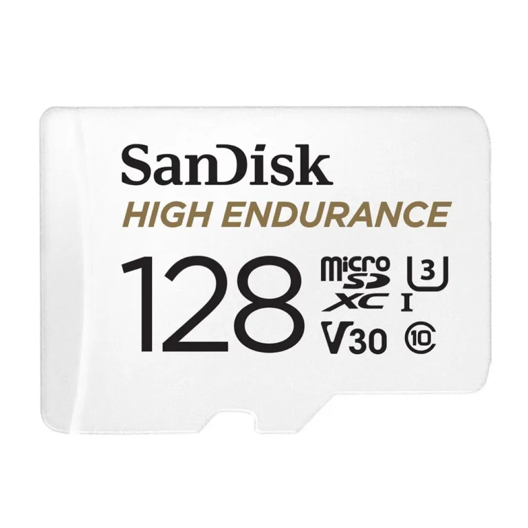 SanDisk SDSQQNR-128G-GN6IA 128 GB microSDXC UHS-I Class 10 U3 V30 mälukaart, 100/40 MB/s, veekindel, valge, SD-adapteriga