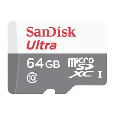 SanDisk SDSQUNR-064G-GN3MN 64 GB microSDXC Class 10 U1 mälukaart valge/hall