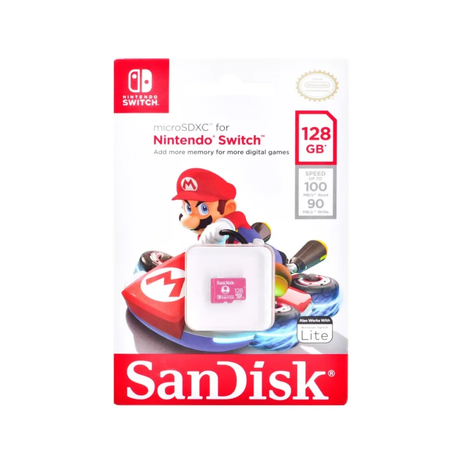 SanDisk SDSQXAO-128G-GNCZN 128GB MicroSDXC mälukaart 100 MB/s UHS U3 valge/punane