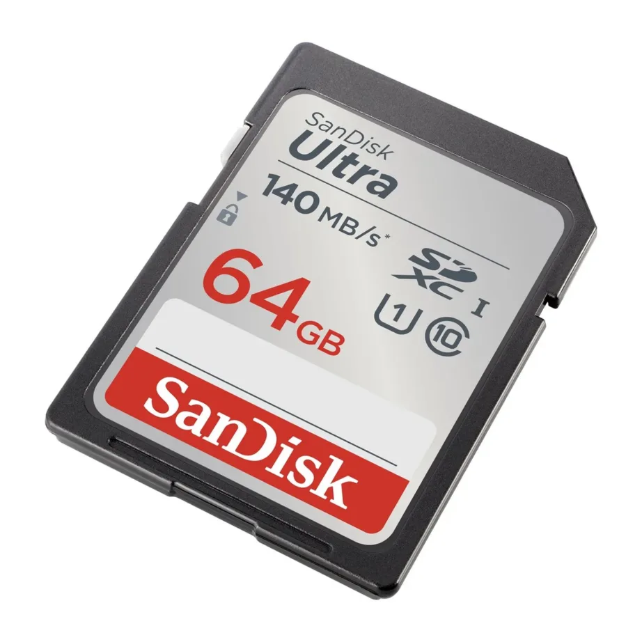 SanDisk Ultra SDSDUNB-064G-GN6IN 64 GB SDXC UHS-I Class 10 mälukaart, 120 MB/s, veekindel, must